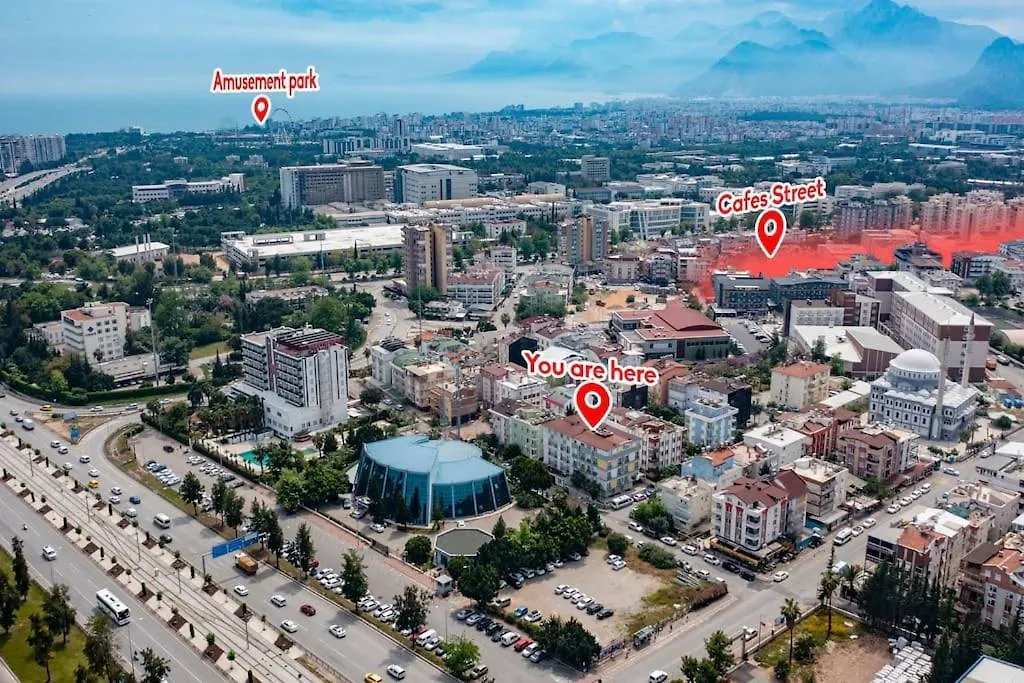 Apartmán Erasta Avm 2Dk Konyaalti Plaji 3Km Genis Daire'16' Antalya